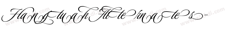 Hangtuah Alternates字体转换